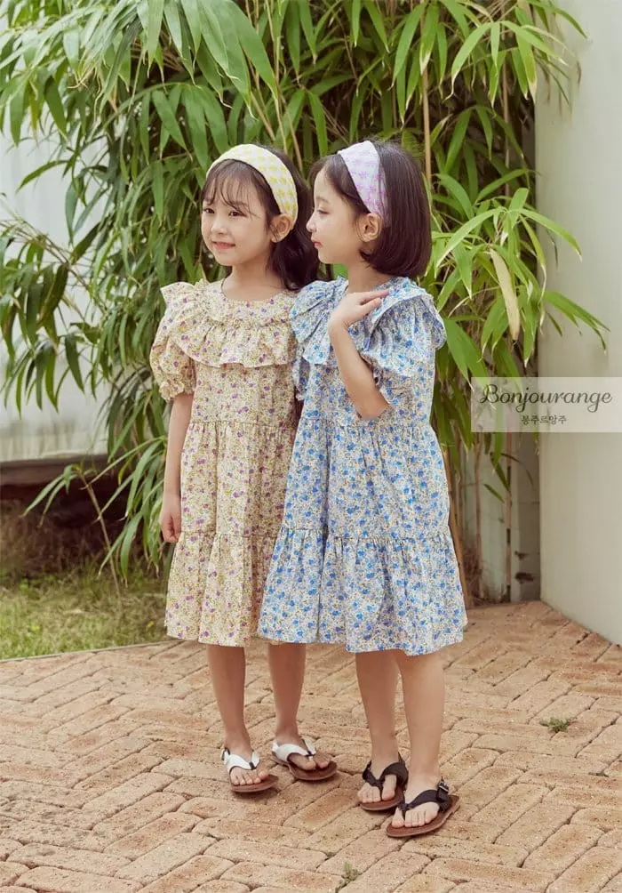 Bonjour Ange - Korean Children Fashion - #stylishchildhood - Daisy One-piece - 2