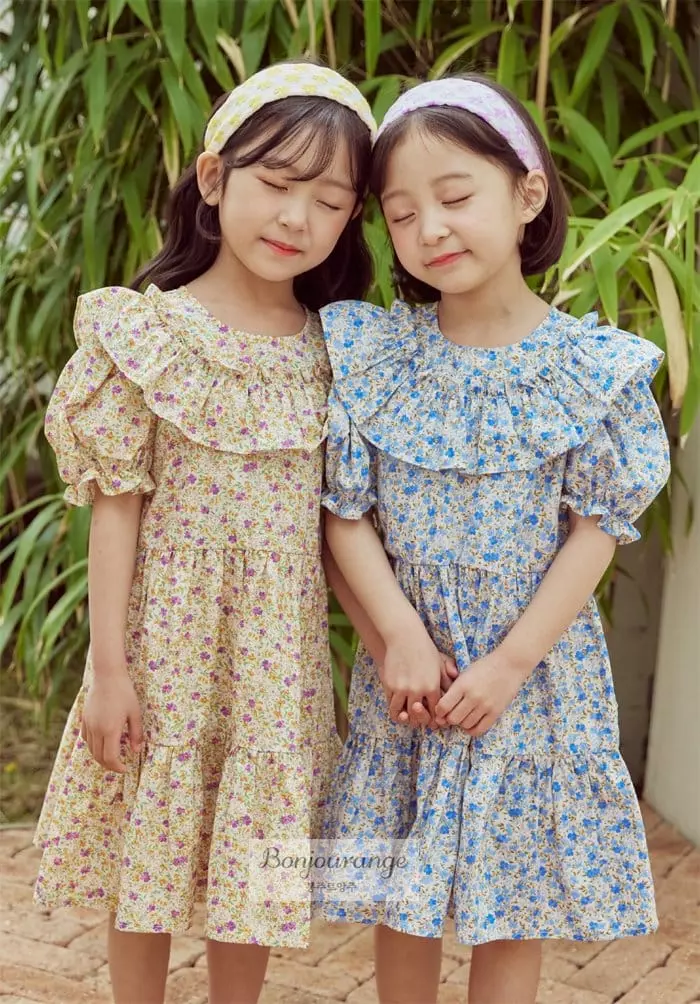 Bonjour Ange - Korean Children Fashion - #toddlerclothing - Daisy One-piece