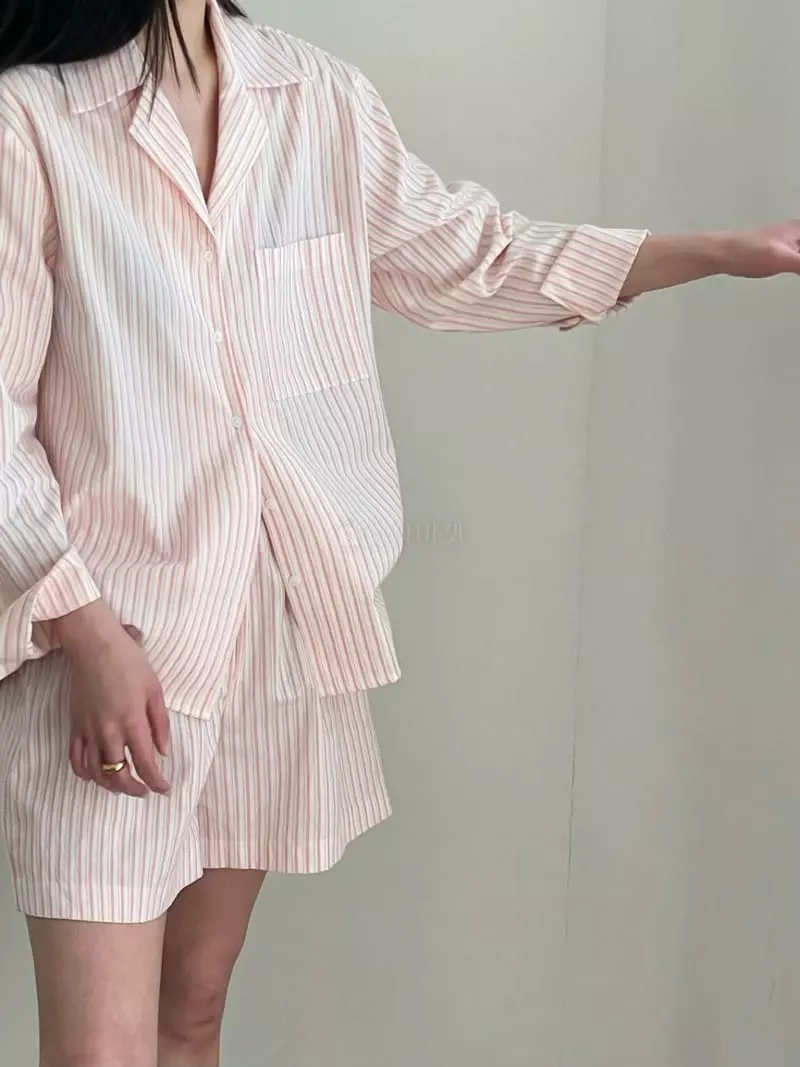 Browns - Korean Women Fashion - #momslook - Classic Pajama - 2
