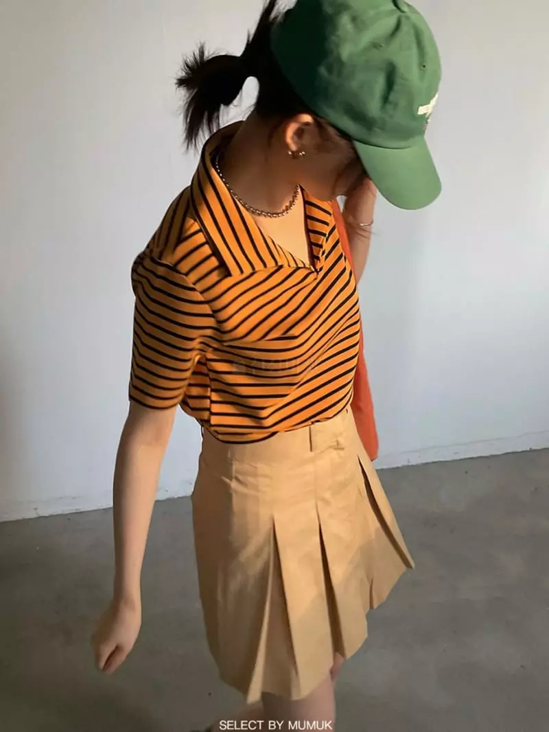 Buckle - Korean Women Fashion - #momslook - Stripes Tee - 2