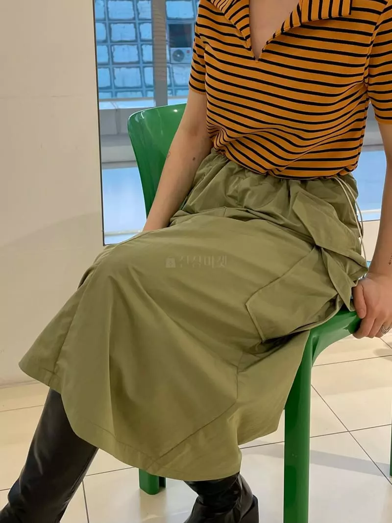 Buckle - Korean Women Fashion - #momslook - Cargo Skirt - 2