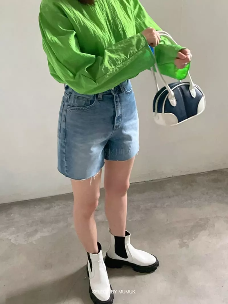 Buckle - Korean Women Fashion - #momslook - Anorak Round Tee - 3