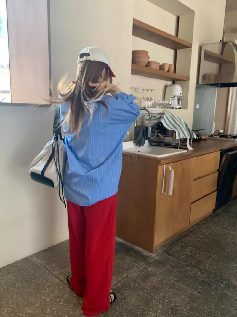 Buckle - Korean Women Fashion - #momslook - Row Pants - 2