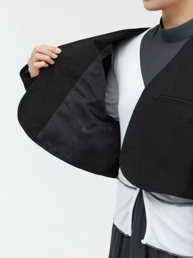 Buckle - Korean Women Fashion - #momslook - No Collar Jacket