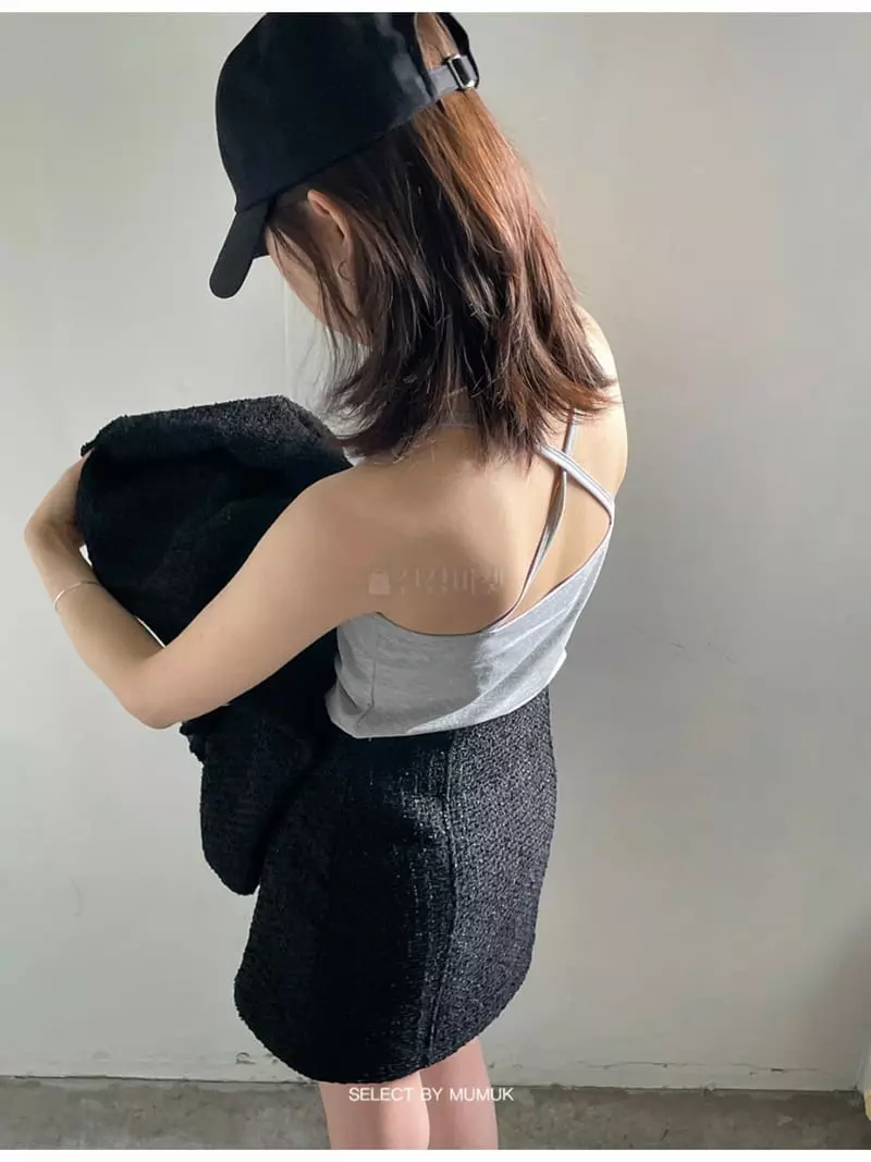Buckle - Korean Women Fashion - #momslook - X String Sleeveless