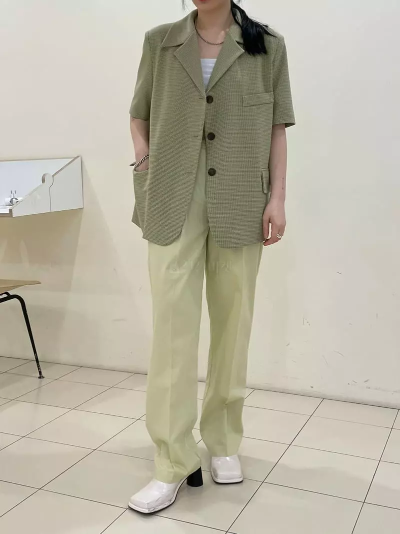 Buckle - Korean Women Fashion - #momslook - Banding Pants