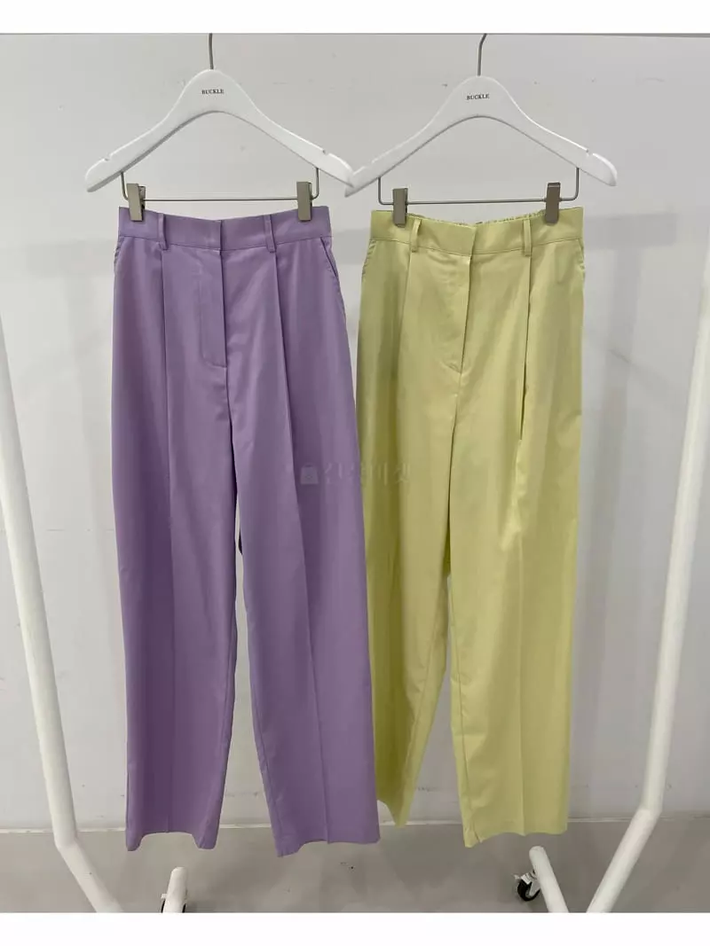 Buckle - Korean Women Fashion - #momslook - Banding Pants - 3