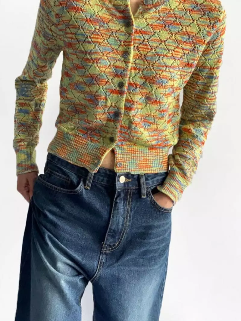 Buckle - Korean Women Fashion - #momslook - Punching Knit - 2