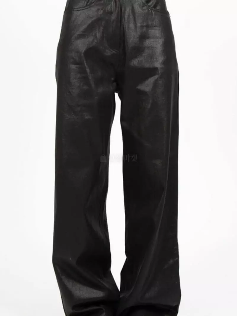 Buckle - Korean Women Fashion - #momslook - Glossy Pants - 3