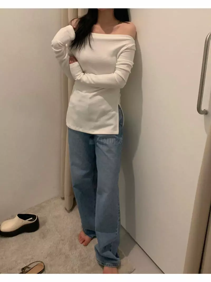 Buckle - Korean Women Fashion - #momslook - Soft Tee - 2