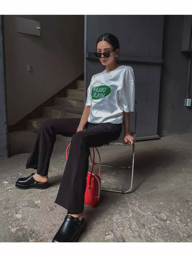 Buckle - Korean Women Fashion - #momslook - Opening Tee - 2