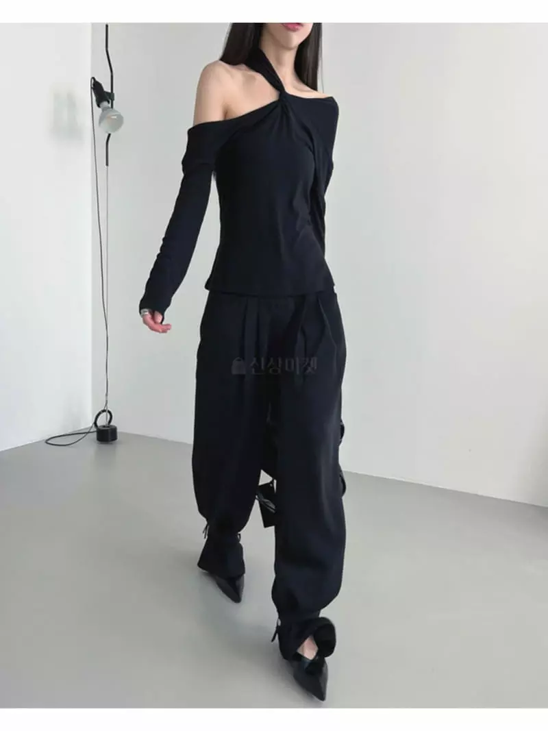 Buckle - Korean Women Fashion - #vintagekidsstyle - Bijou Pants - 4