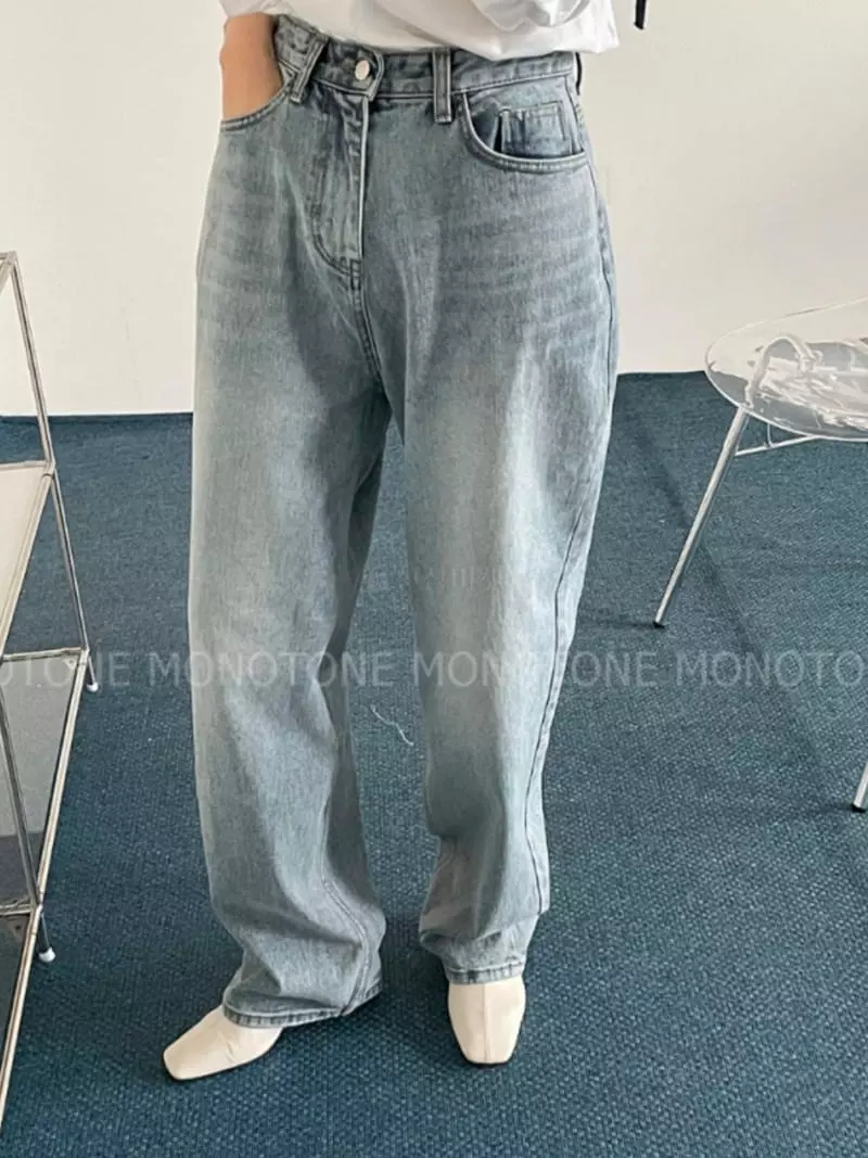 Buckle - Korean Women Fashion - #pursuepretty - Mono Jeans - 4