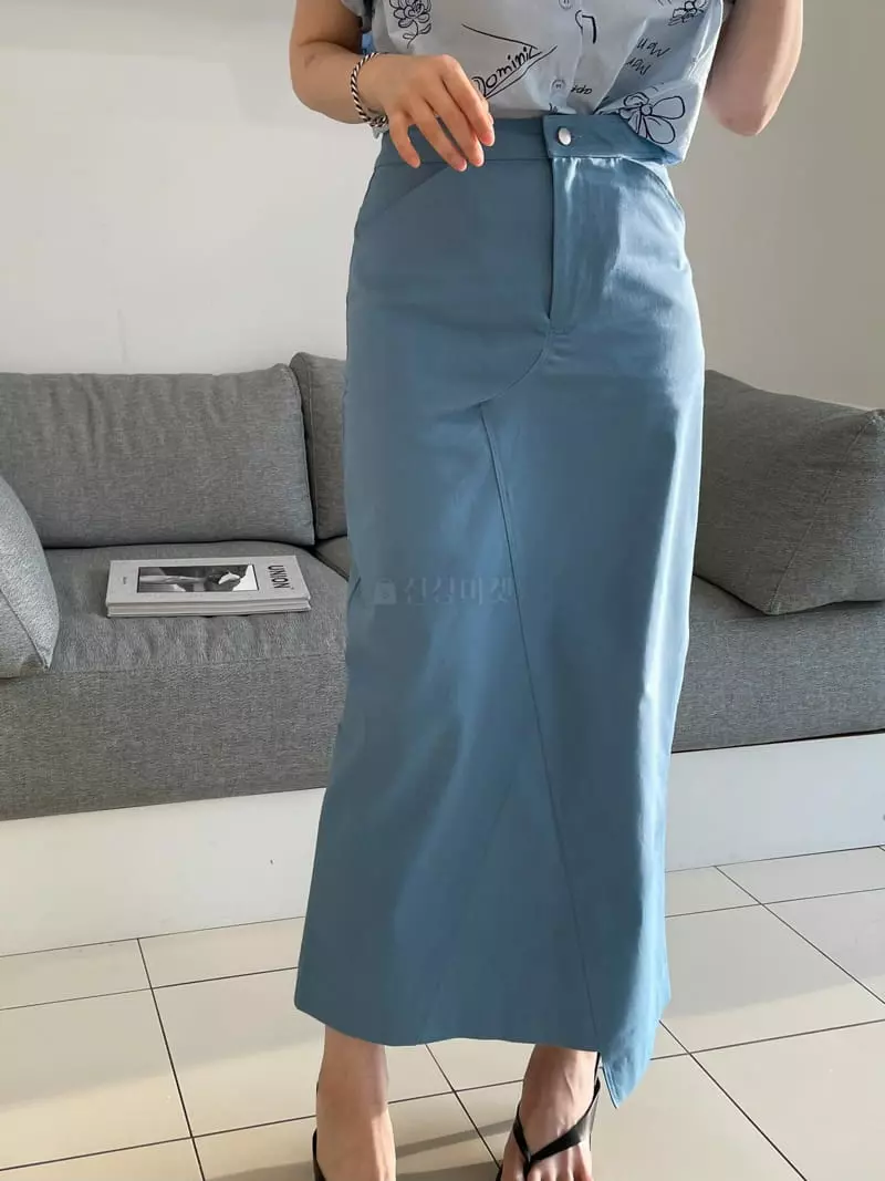Buckle - Korean Women Fashion - #romanticstyle - H Twill Skirt - 2