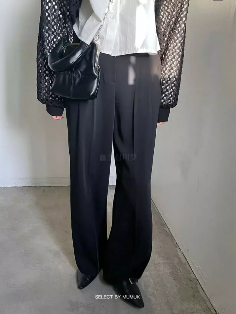 Buckle - Korean Women Fashion - #restrostyle - Basic Pants - 4