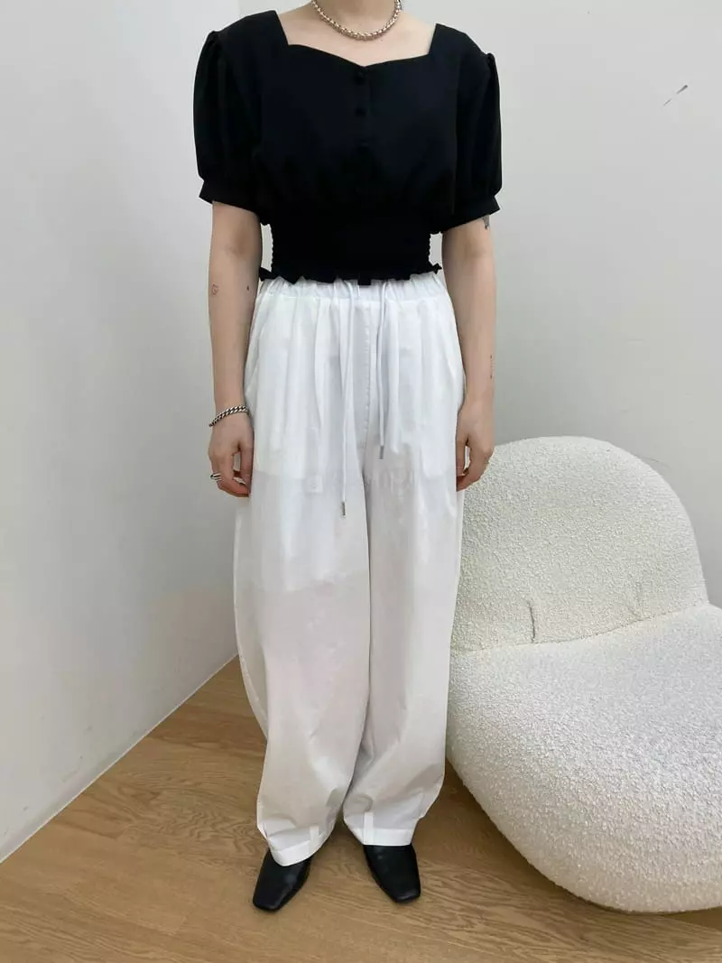 Buckle - Korean Women Fashion - #romanticstyle - Buckle Pants - 2