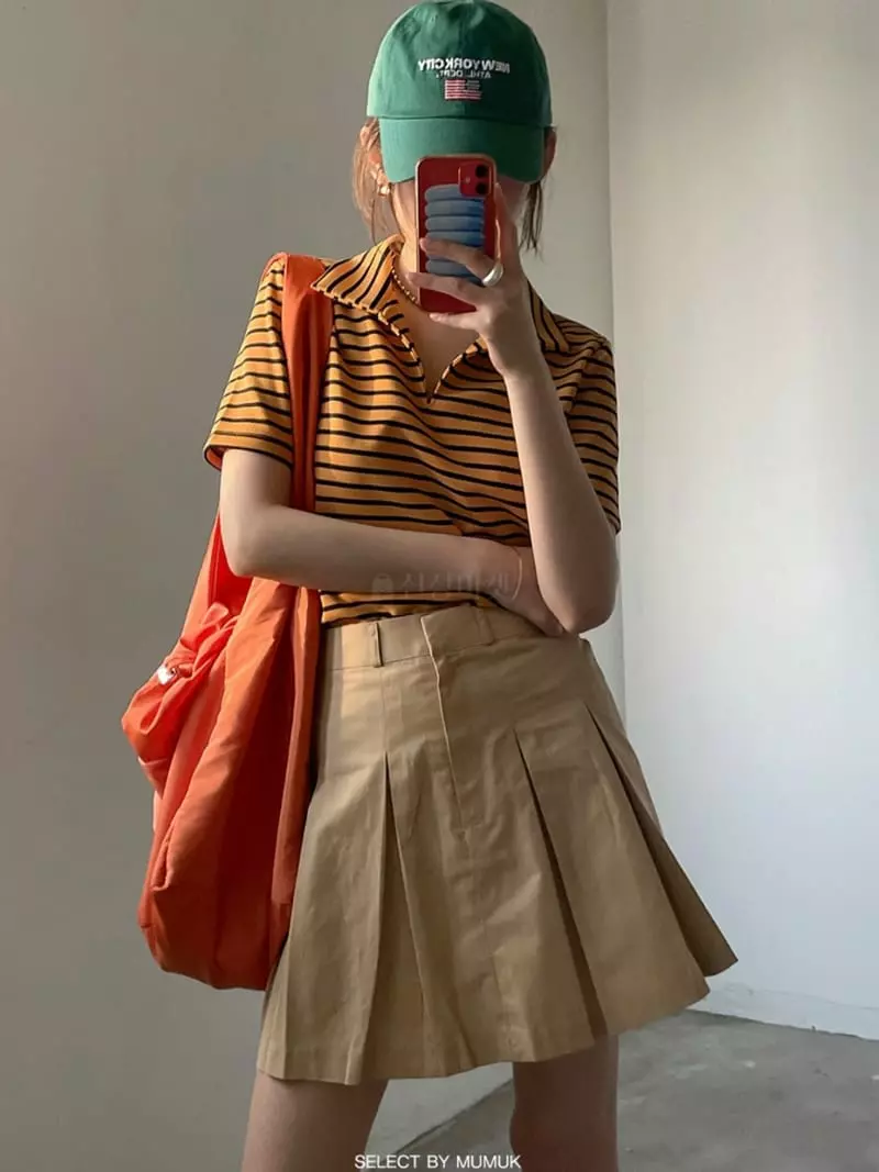 Buckle - Korean Women Fashion - #thelittlethings - Stripes Tee