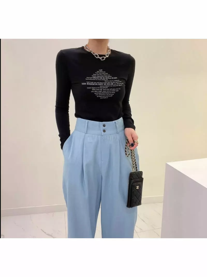 Buckle - Korean Women Fashion - #vintageinspired - Labom Tee - 3