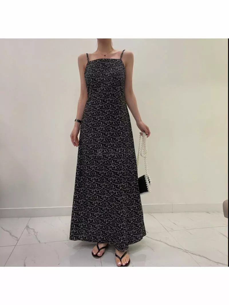Buckle - Korean Women Fashion - #womensfashion - Paint Sleeveless One-piece
