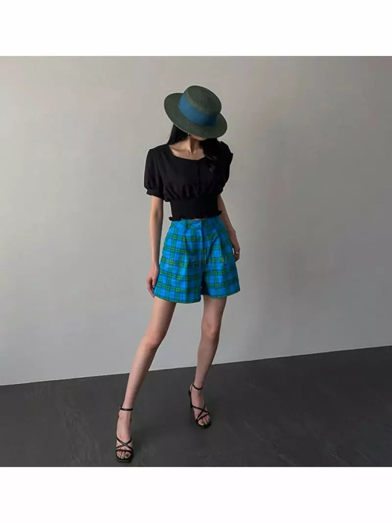 Buckle - Korean Women Fashion - #womensfashion - Smocked Blouse