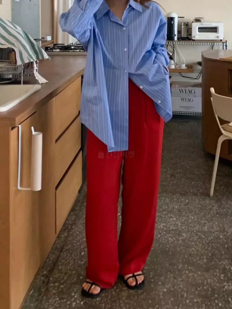 Buckle - Korean Women Fashion - #womensfashion - Row Pants