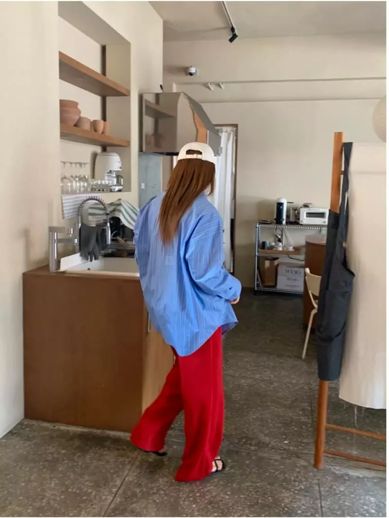 Buckle - Korean Women Fashion - #womensfashion - Row Pants - 3