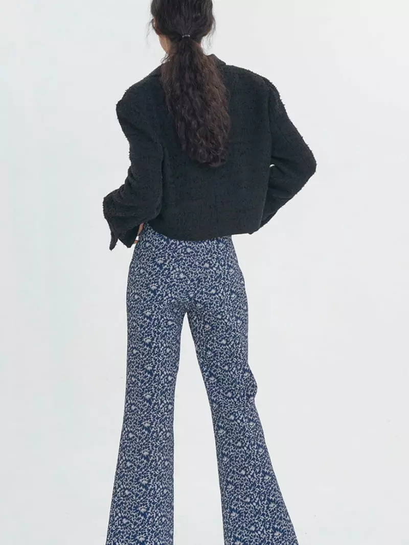 Buckle - Korean Women Fashion - #womensfashion - Jacquard Pants