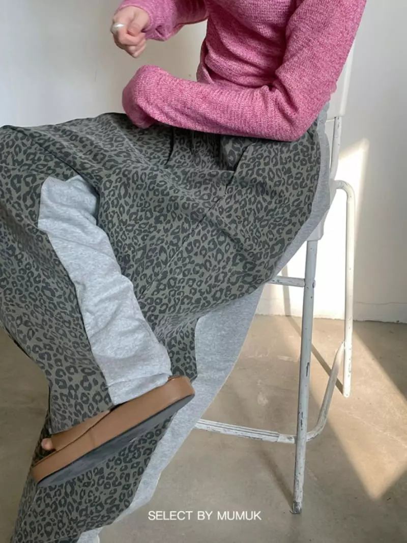 Buckle - Korean Women Fashion - #womensfashion - Leopard Pants - 3