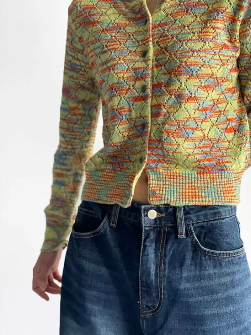 Buckle - Korean Women Fashion - #womensfashion - Punching Knit