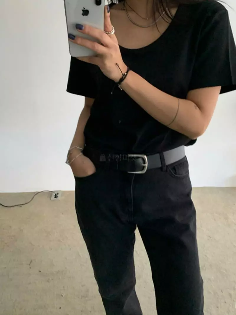 Buckle - Korean Women Fashion - #womensfashion - Paul Short Sleeves Tee - 3