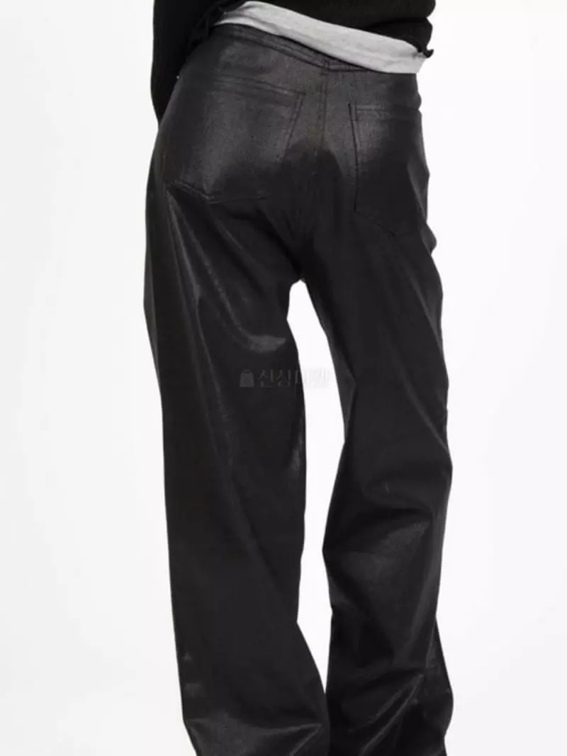 Buckle - Korean Women Fashion - #womensfashion - Glossy Pants - 2
