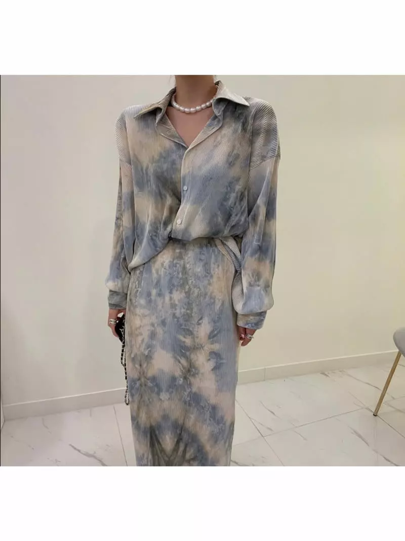 Buckle - Korean Women Fashion - #womensfashion - Tie Top Bottom Set