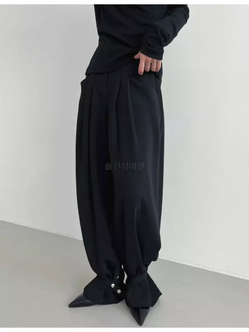 Buckle - Korean Women Fashion - #womensfashion - Bijou Pants