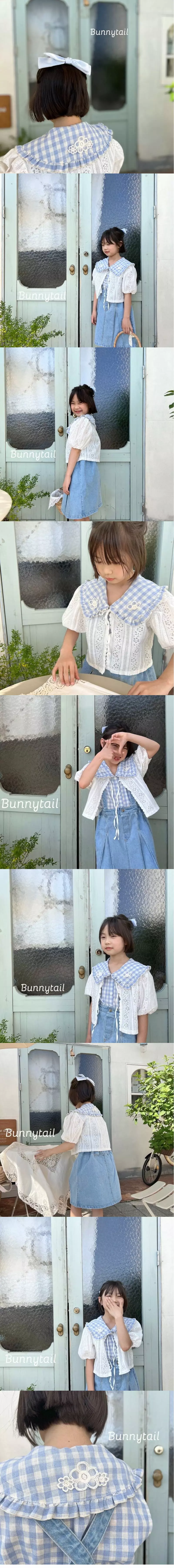 Bunnytail - Korean Children Fashion - #kidsshorts - Pleats Dungarees Skirt - 2