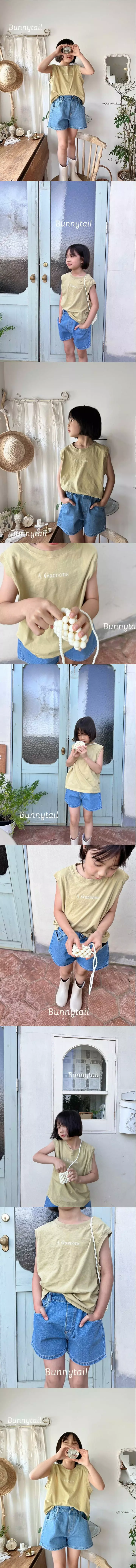 Bunnytail - Korean Children Fashion - #minifashionista - Easy Denim Shorts