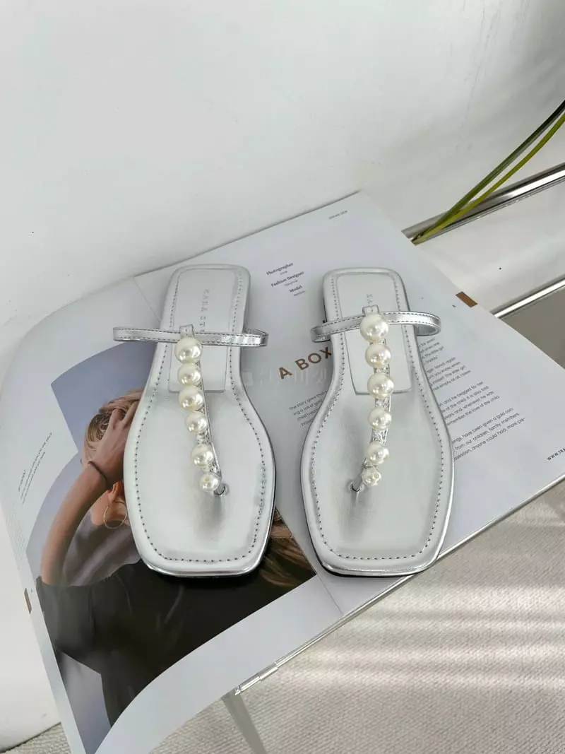 Button - Korean Women Fashion - #momslook - 5387 Pearl Sandals - 2