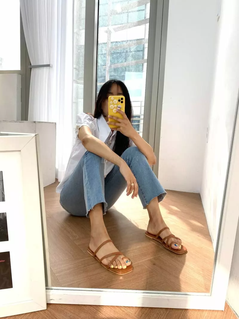 Button - Korean Women Fashion - #womensfashion - 3014 Flip-Flops - 4