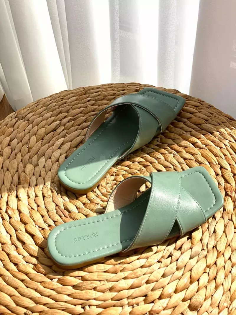 Button - Korean Women Fashion - #momslook - 3013 Nine Slippers