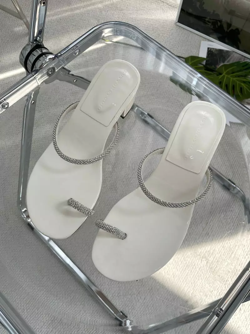 Button - Korean Women Fashion - #momslook - 2128 Bling Flip-Flops - 3