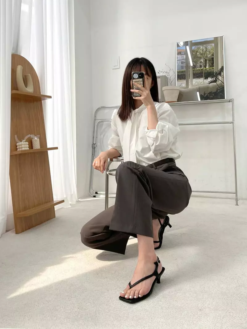 Button - Korean Women Fashion - #momslook - 2123 Sandals