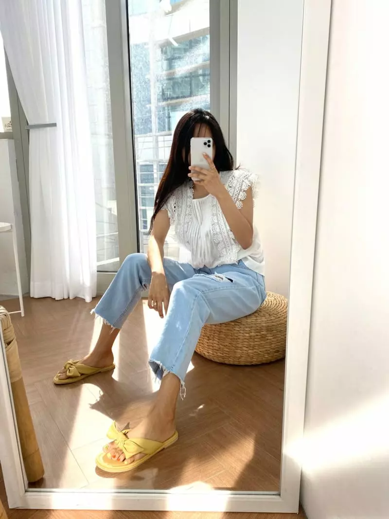 Button - Korean Women Fashion - #momslook - 2102 Rabbit Ribbon Slippers - 2