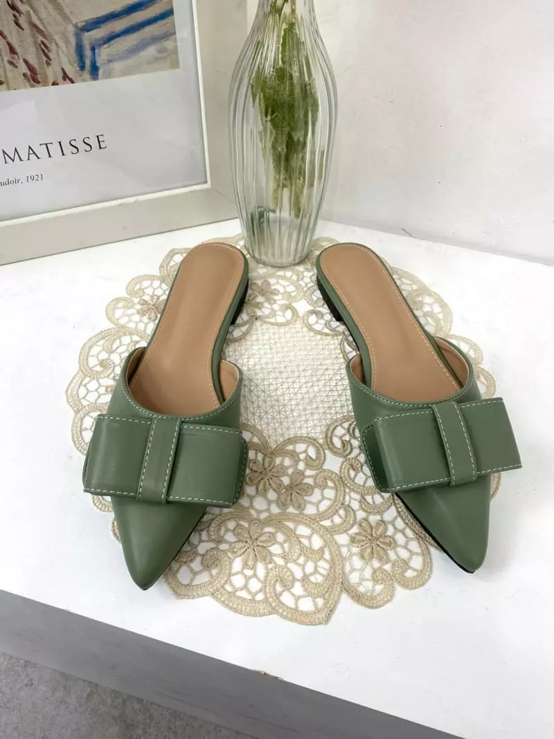 Button - Korean Women Fashion - #momslook - 2070 Cuty Ribbon Bloafer - 3