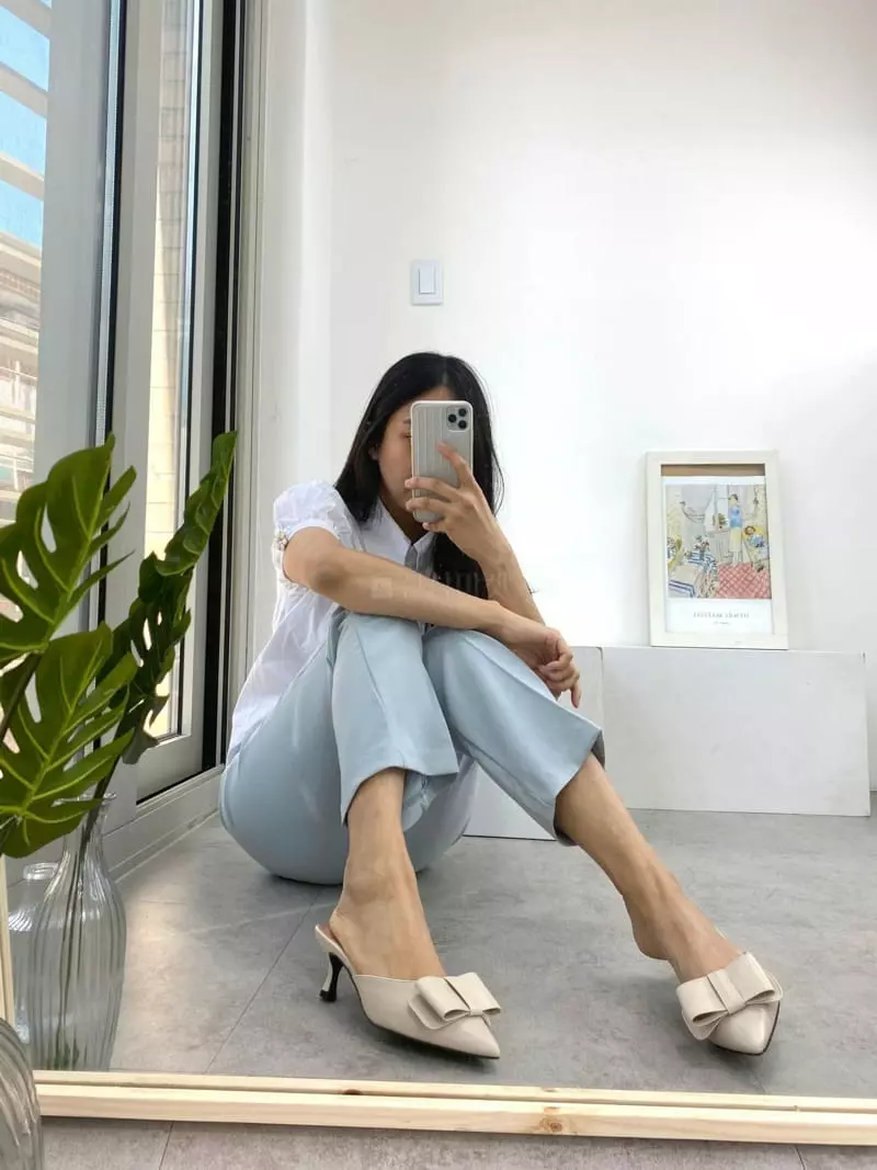 Button - Korean Women Fashion - #momslook - 2069 Cuty Ribbon Bloafer - 2