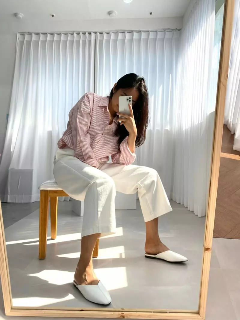 Button - Korean Women Fashion - #momslook - 2031 Stitch Square Bloafer