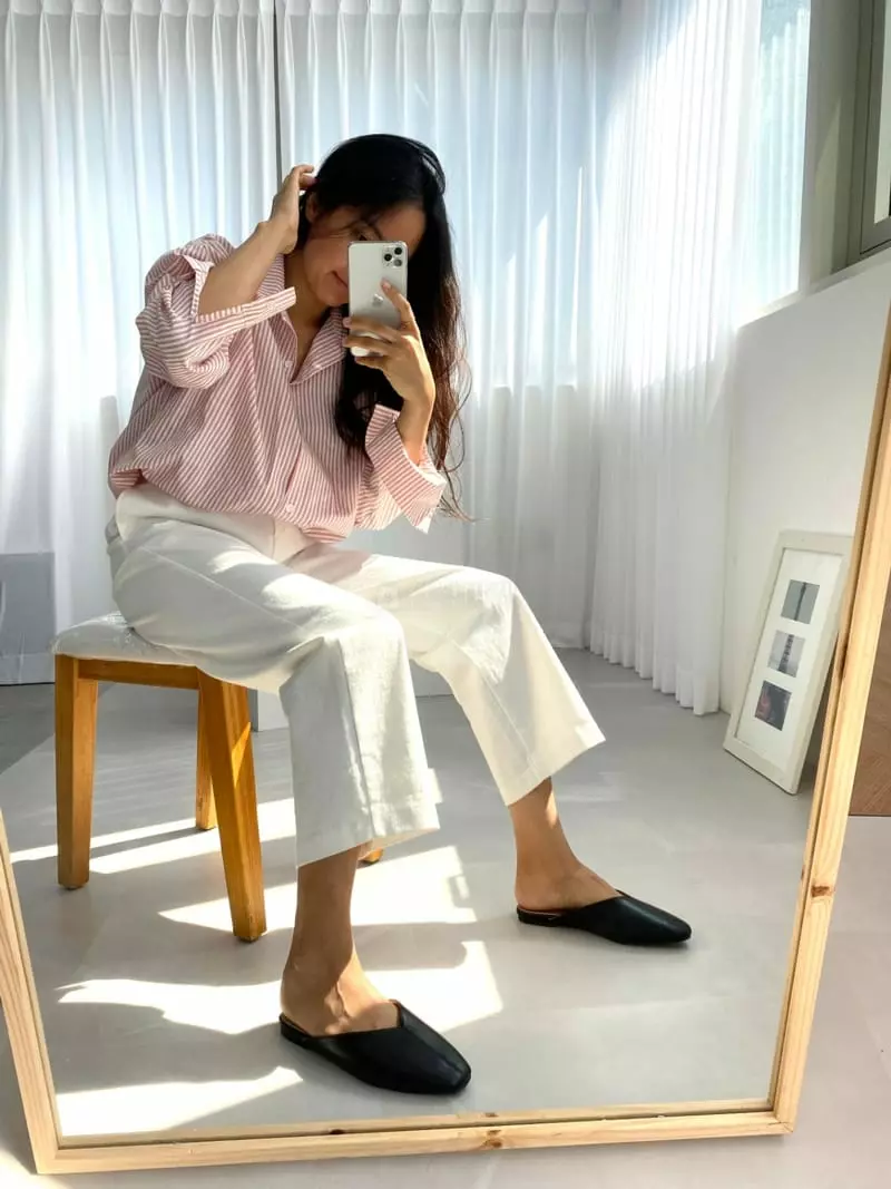 Button - Korean Women Fashion - #momslook - 2031 Stitch Square Bloafer - 2