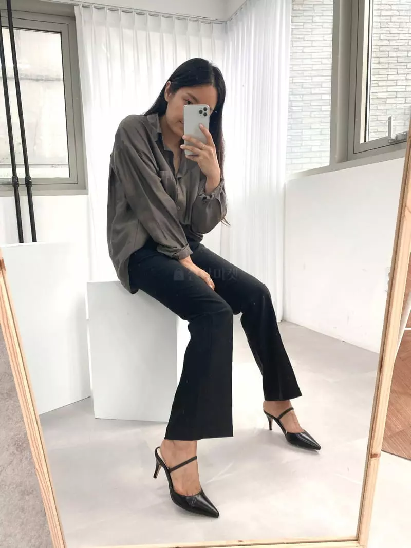 Button - Korean Women Fashion - #momslook - 170 Sling Back Shoes - 3