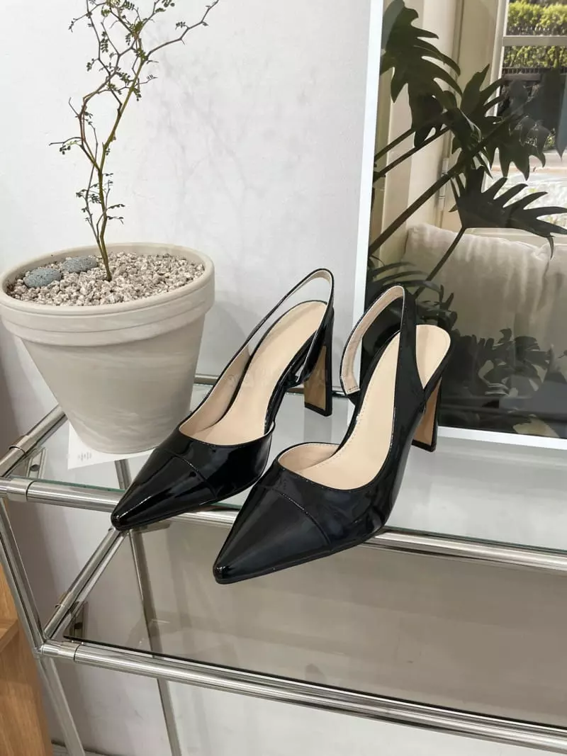 Button - Korean Women Fashion - #momslook - 1057 Sling Back Shoes Heel