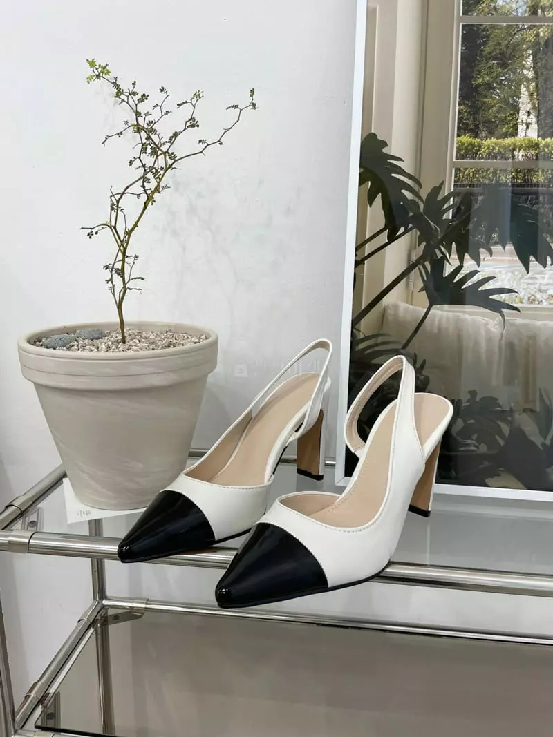 Button - Korean Women Fashion - #momslook - 1057 Sling Back Shoes Heel - 3