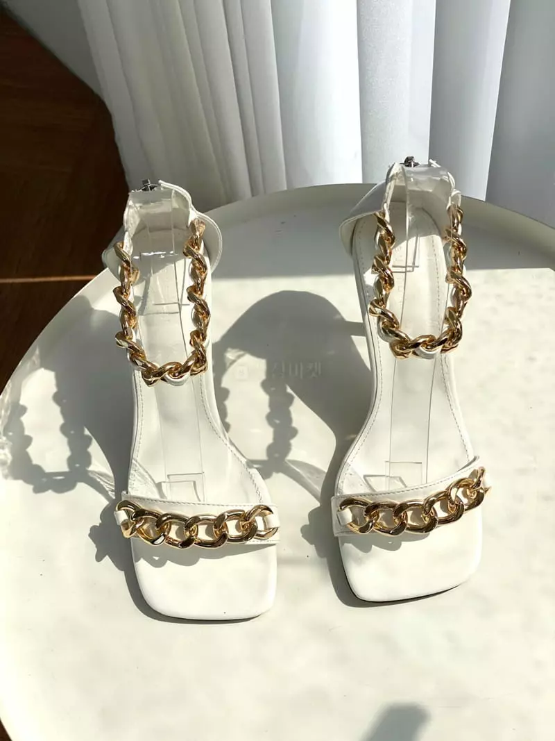 Button - Korean Women Fashion - #momslook - 1044 Sandals Heel