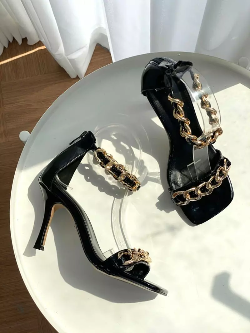 Button - Korean Women Fashion - #momslook - 1044 Sandals Heel - 3